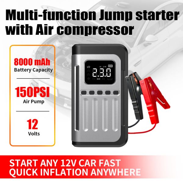 Car Emergency Battery Jump Starter Power Bank Portable  8000mAh Battery Charger Jump Box