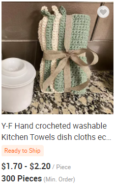 Y-Z Design Custom Wholesale Hand Knit Cotton coaster Set square Drink Barware Coffee Cup Tea Mats