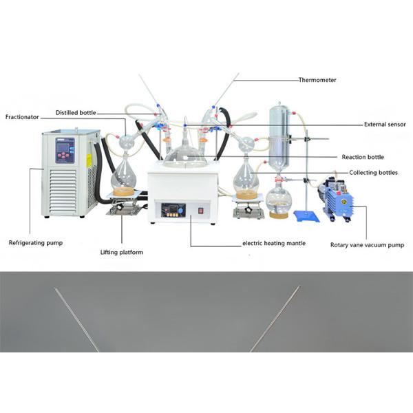 Лаборатория дистиллятора 20L извлечения эфирного масла оборудования выгонки короткого пути молекулярная