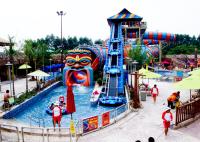 Summer Outdoor Aqua Playground Games Fiberglass Slide Family water house For Theme Park