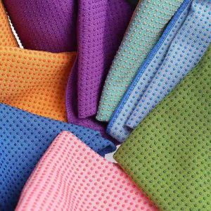 Полотенце йоги Microfiber силикона изготовленного на заказ логотипа мягкое для горячей йоги не смещает сертификат SEDEX