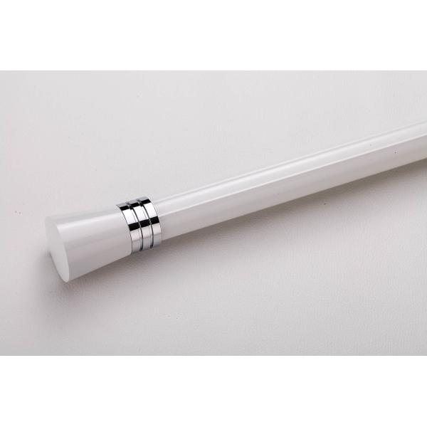 Thickness 1.5mm Aluminum Curtain Rod 30mm Curtain Pole E Plating Surface