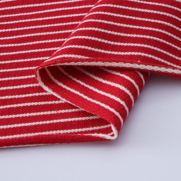 Tissu résistant à l'usure, étirement et pique 260gm 100 coton, bande de tricot texture