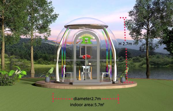 Fashion Bubble Glass Dome House Event Party Tent Pc Dome Hotel Polycarbonate Dome Tent