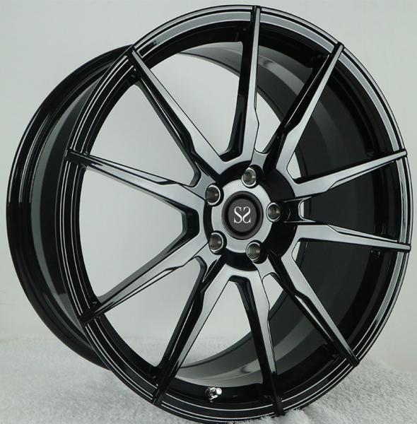 Gloss Black  Customized 20 Staggered Car Alloy Rims For Ferrari 458