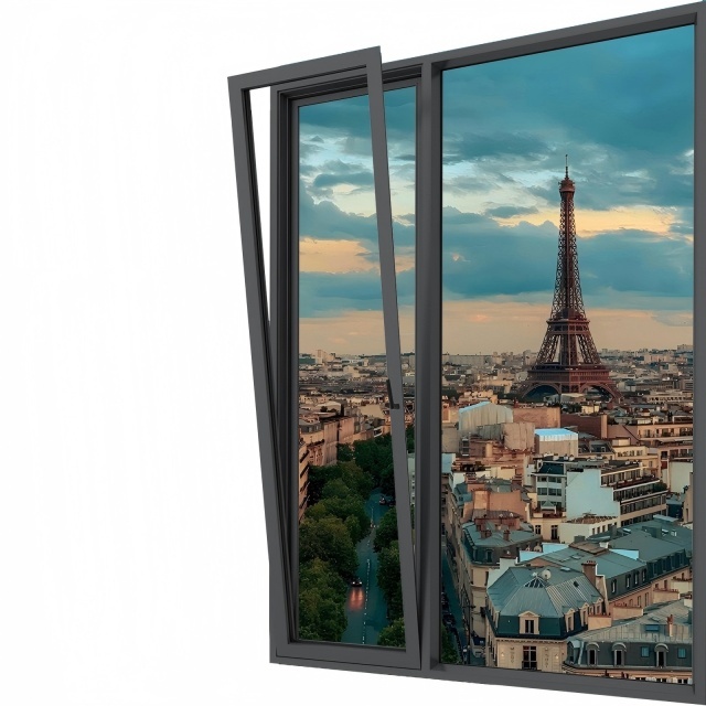 Double Glazed Thermal Insulated Aluminum Windows Multi Functions