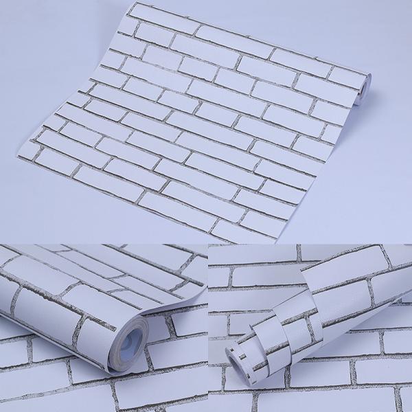 CLASSIC Style 3D Brick Self-adhesive Vinyl Wallpaper for Hotel/Coffee Shop Decorative Film