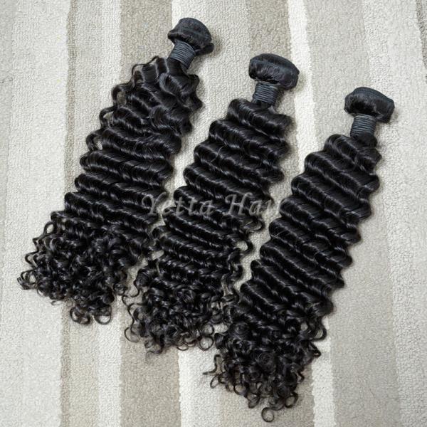 Malaysian Virgin Hair Curly Deep Wave Hair Extensions 8
