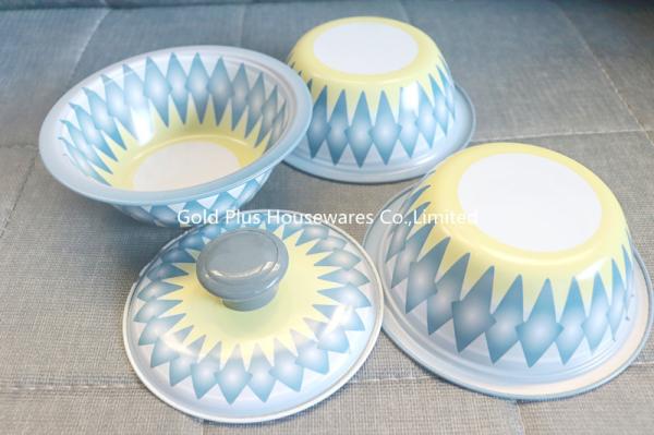 Metal steel bowl set with tray high quality candy bowl serving bowl with tray for home hotel and restaurant