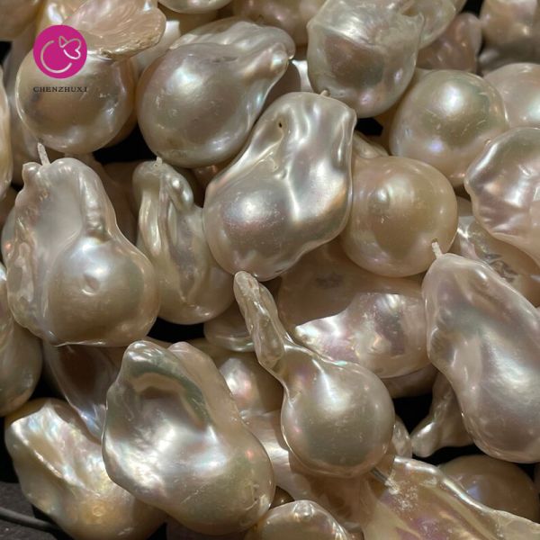 Wholesale Sale Big High Quality Pearl Size 22-26mm Nature Freshwater Pearl Choker Necklace Baroque Pearl String