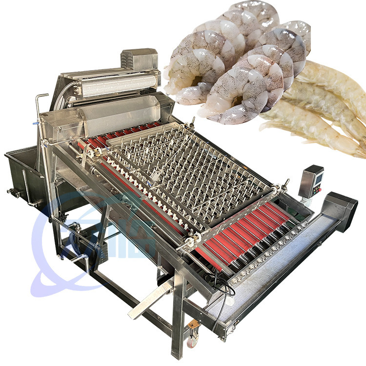 1200KG Shrimp Peeler And Deveiner Machine Industrial Prawn Deshelling Machine