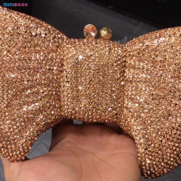 2023 Banquet Full Diamond Clutch Women Crystal Evening Clutch Bag with CANDY Pattern