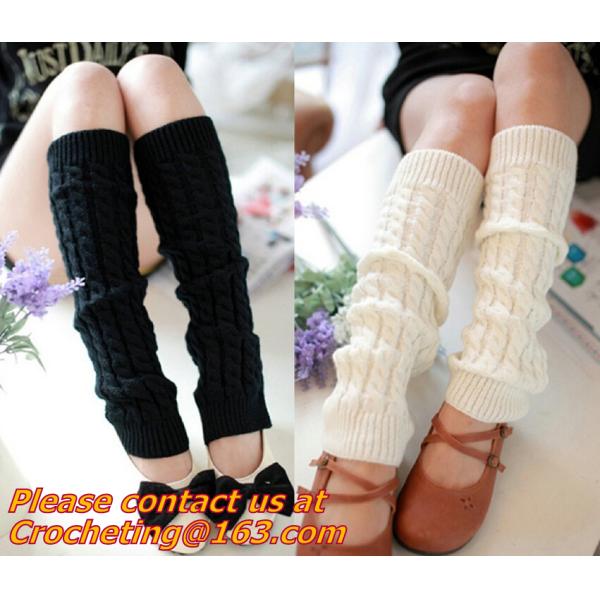 Fashion Knitted lace Boot Cotton Gaiters Warm lace boot socks buttons leg warmers bontique