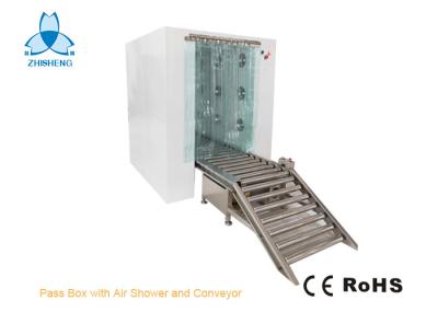 Anti - Static Pass Box Clean Room And Stainless Steel 304 Conveyor For Passing Goods
