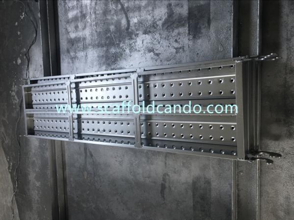 Factory specialized in Q235 pre-galvanized scaffold catwalk 1800mm 1500mm 1829mm hook planks for cuplock ringlock frame