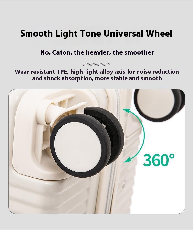Unique Features Abs Pc Luggage Suitcase with Cup Holder Usb Charging Carry-ons Front Open Luggage Wholesale Products Luggage