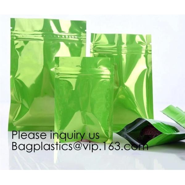 Top zip plastic bag food packaging/ 3 side seal zipper bag/ stand up pouch k bag for meat,pork,beef,sea food pack