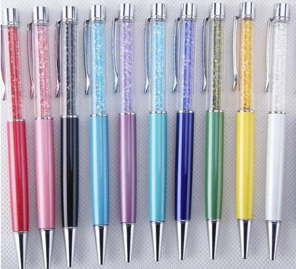 2014 Hot! Crystal pens - metal ball pen -in various colors