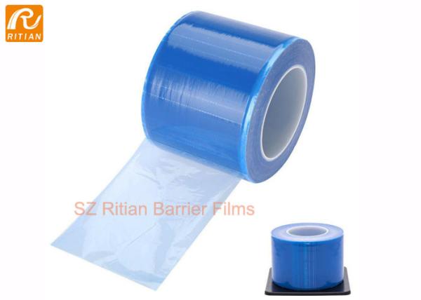 Film de barrière dentaire Rouleau de film de barrière bleu pour tatouage avec boîte de distributeur, feuilles en plastique de 4 x 6 pour clinique dentaire, tatouage 1200 feuilles de 1 rouleau