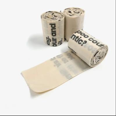 Resíduos sacos de lixo de plástico compostável 13 galões de plástico verde branco