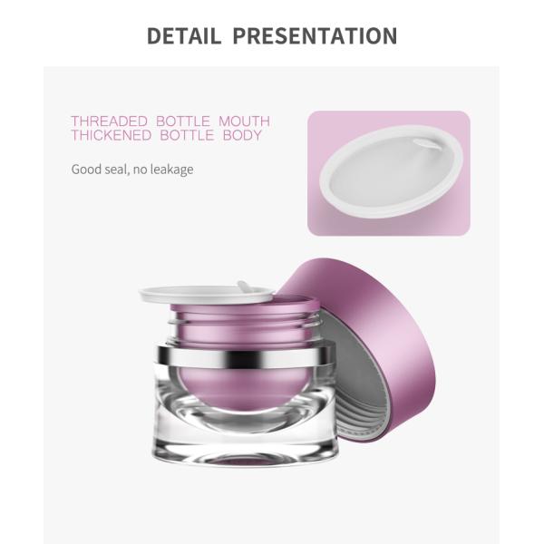 Cosmetic Pump EDM Face Lotion Bottle And Cream Jar Acrylic Double Wall Waist