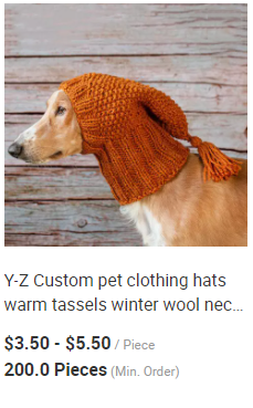 Y-Z Pom-Pom Mini Dachshund Small Dog Hat Knit Knitted Little Dog Pet Hat