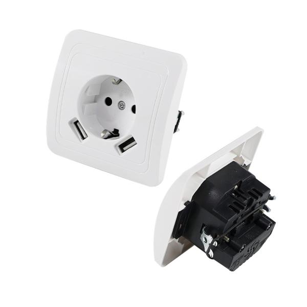 European Standard Wall Socket 250V 16A Flush Mount