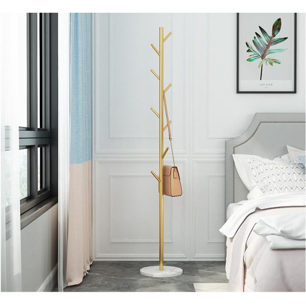 Metal L32cm Floor Standing Clothes Rack Corrosion Resistant