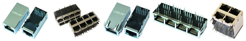 1x1 гигабит 4VG45 ET цепь Mag POE RJ45 11840425-2 нашивают вниз