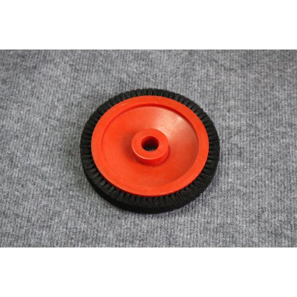 Монфорс стентер Части машины Маленький щетка Колесо Красное Пластиковое тело Черное Бристл 22 мм Внутренний диаметр