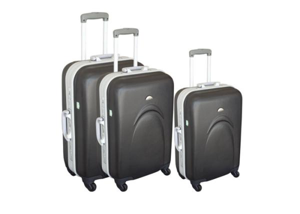 Waterproof ABS Lightweight Hard Luggage Sets Carry On 20 / 24 / 28 Inch Iron Framed