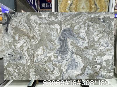 Brazilian Square Marble Slab Durable Natural Stone Indoor For Premium Feature Walls