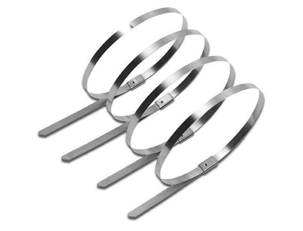 Tipo de travamento automático cintas plásticas de aço inoxidável dos componentes à prova de fogo da fibra ótica do metal da correia