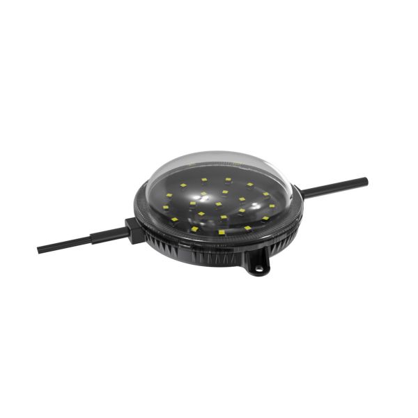 100mm 24V Waterproof RGB Controllable LED Point Light PC Material Outdoor Landscape Lighting Lamp for Commercial Building Exterior Decoration
