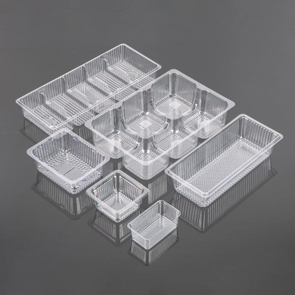 Hengmaster Food Grage Disposable Plastic Biscuit Disposable Snack 5-com PET Tray