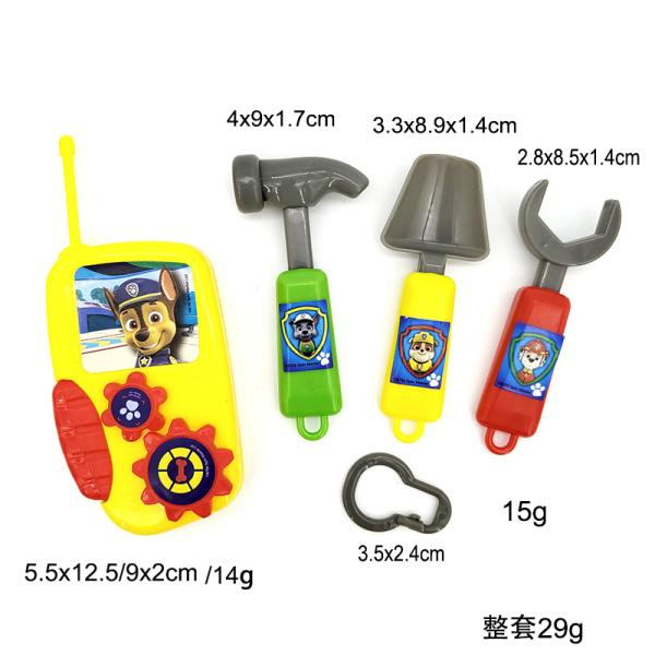 Игрушки мини пошлин выдвиженческие пластиковые, набор инструмента 29G 5 детей ПК