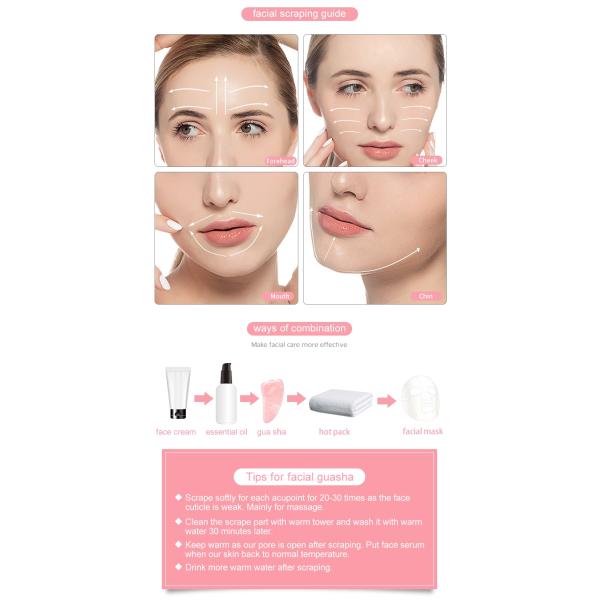 Подгонянный камень Gua Sha нефрита