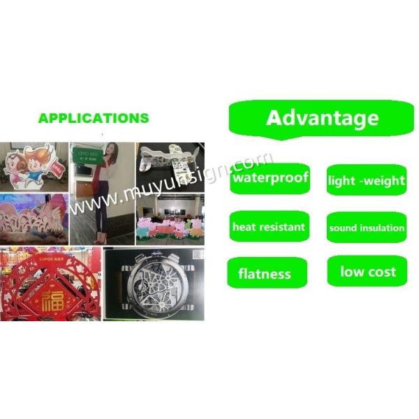 Printable PS Sheet KT Board Lightweight 1220x2440mm for Packaging Display