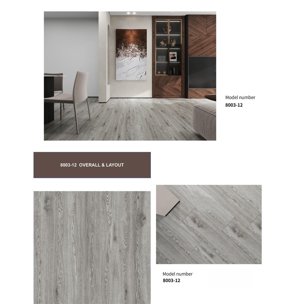 Waterproof SPC Flooring Wood Pattern SPC Rigid Core Flooring Composite Material