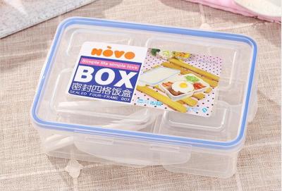 Food Grade PP Reusable Plastic Lunch Containers Lightweight Portable Cute Divider