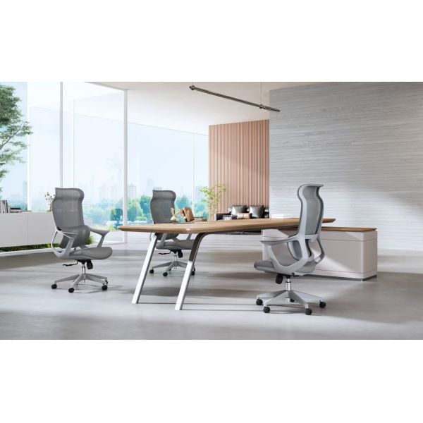 Breathable Ergonomic Modern Office Chair 4D Adjustable Armrests Flexible Positioning