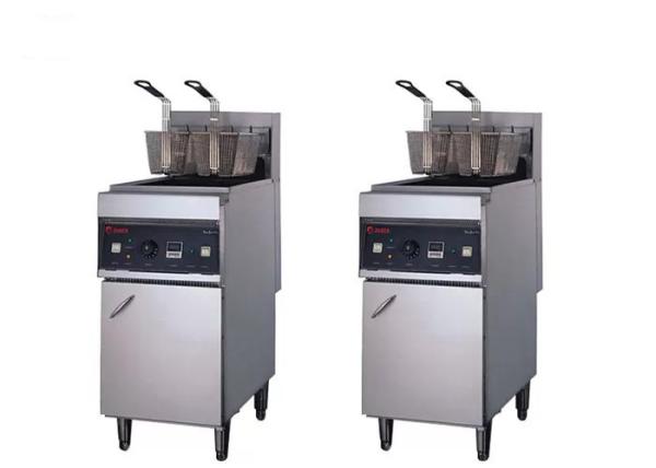 2 Basket 28L 400mm Stainless Steel Cooking Equipment