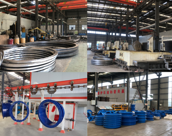 Carbon Steel Flexible Universal Dresser Coupling Blue Epoxy Coated Joints