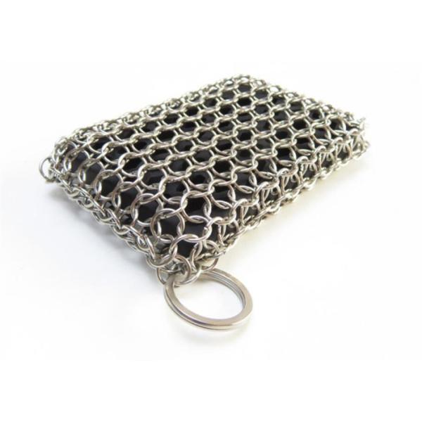 Soap Shape Silicone & Chainmail Scrubbing Pad