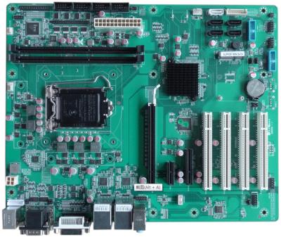 2 cartão-matriz industrial ATX-B75AH2AC PCH B75 VGA DVI de COM ATX do LAN 10
