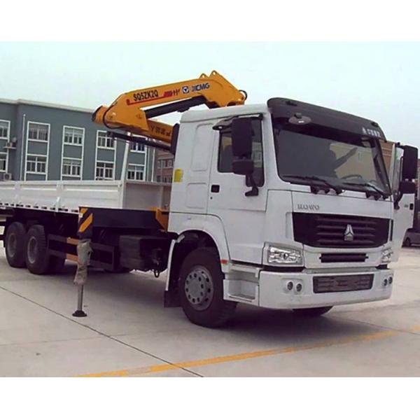 Hitch Mounted Pickup Truck Mobile Boom Crane Sinotruk HOWO 6x4 10 Ton