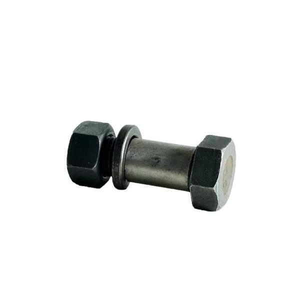 Black/Grey Coupling Bolt Nut Hexagon With Washer M12X1.5 Grade 10.9 Tread Size 1.25mm