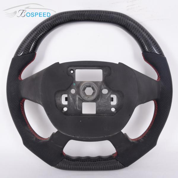 Black Carbon Fiber Ford Ranger Raptor Steering Wheel Sports Style 350mm
