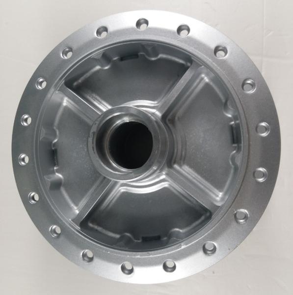 Aluminum Alloy Motorcycle Wheel Front / Rear Hub Assy Sliver White Color
