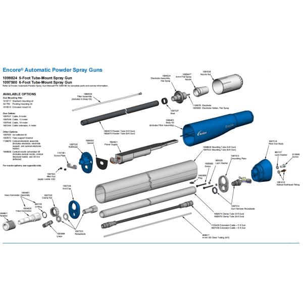Автоматическая электростатическая пушка с порошковым покрытием запасные части 1099824 оригинальный